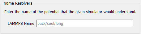 Name resolver field in the simulation builder dialog