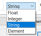 Argument type selector