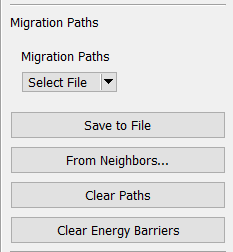 Migration paths panel