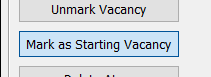 Mark starting vacancy mode button