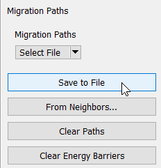 Save migration paths to file button