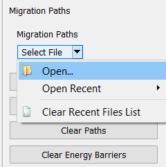 Load migration paths from file button