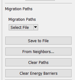 Migration paths panel